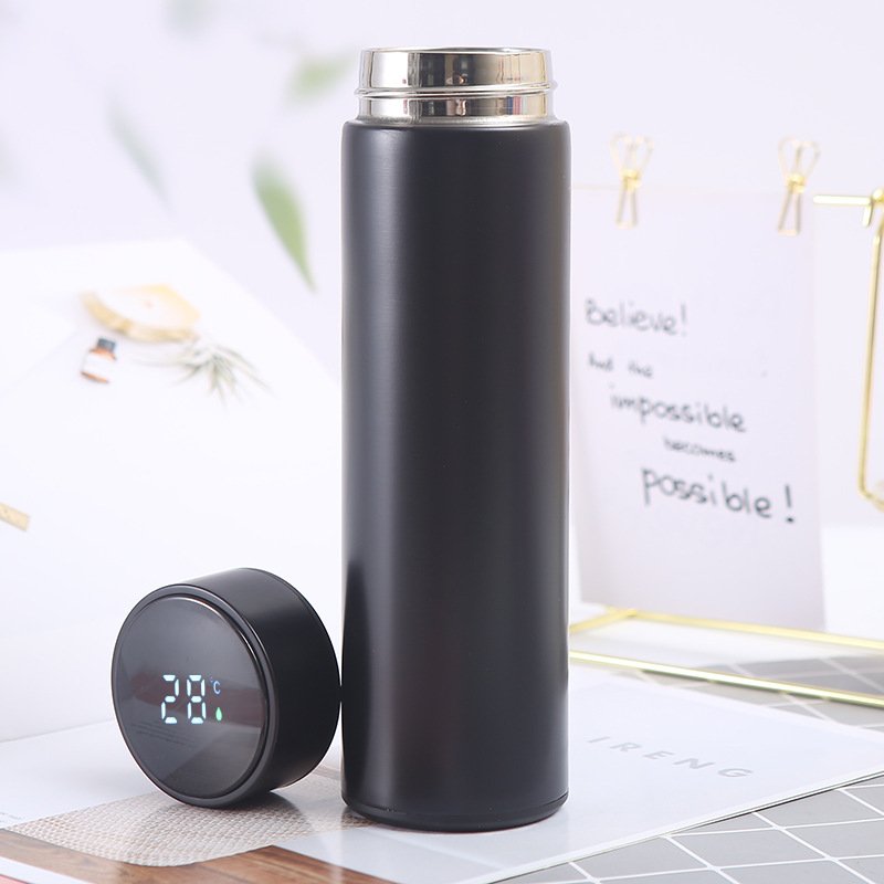 Modern Intelligent Termos 500ml 17oz Stainless Steel Smart Thermos Led Water Bottles Coffee Mugs Tumbler Cups Reminder