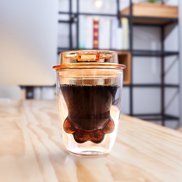 BPA Free Unique Design Coffee Cup Double Layer Reusable Plastic Coffee Mug with Lid