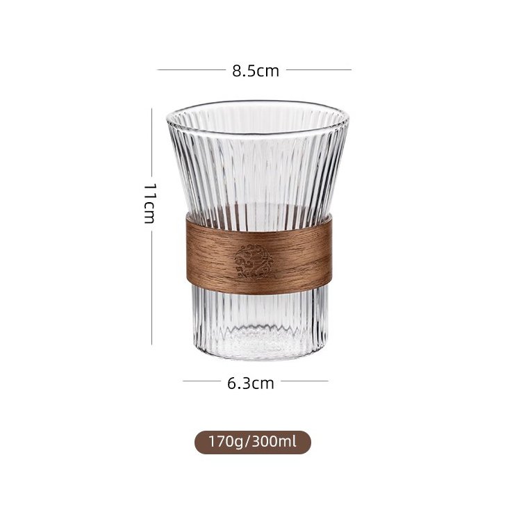 Hot Selling Reusable Drinking Glassware Tea Milk Juice Coffee Water Clear Glass Mug