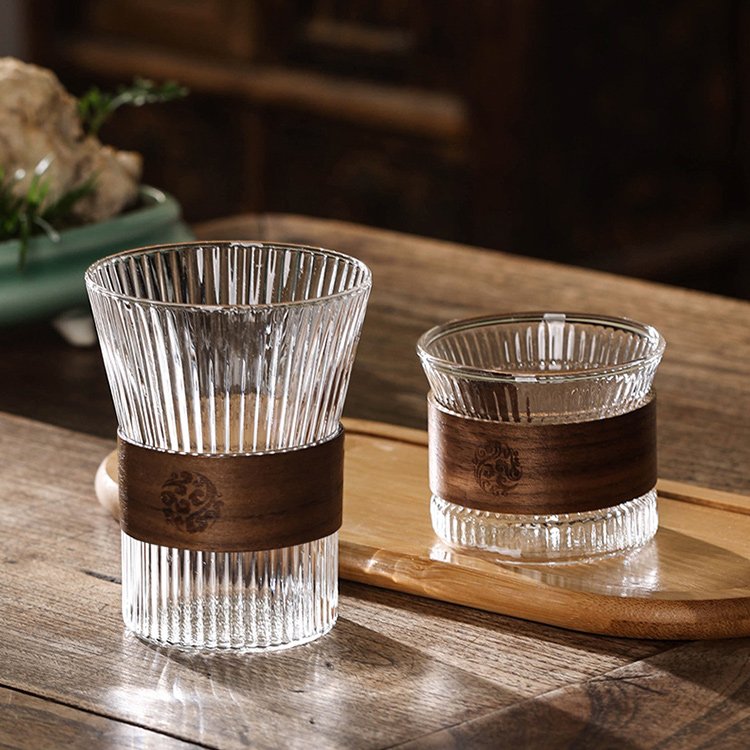 Hot Selling Reusable Drinking Glassware Tea Milk Juice Coffee Water Clear Glass Mug
