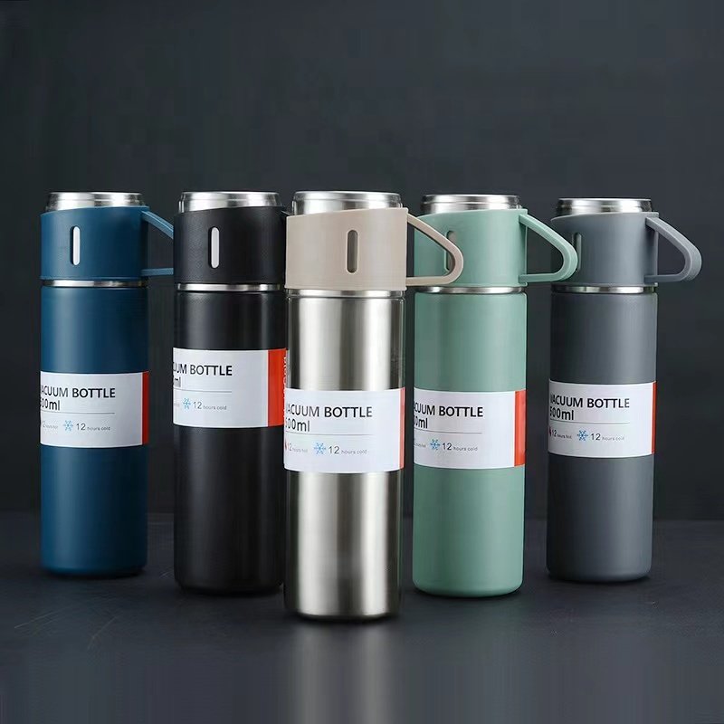 Food Vacuum Flask Travel Thermal Water Bottle Tumbler Cup Mug Gift Set 304 Insulated Stainless Steel Modern Hot Water Business
