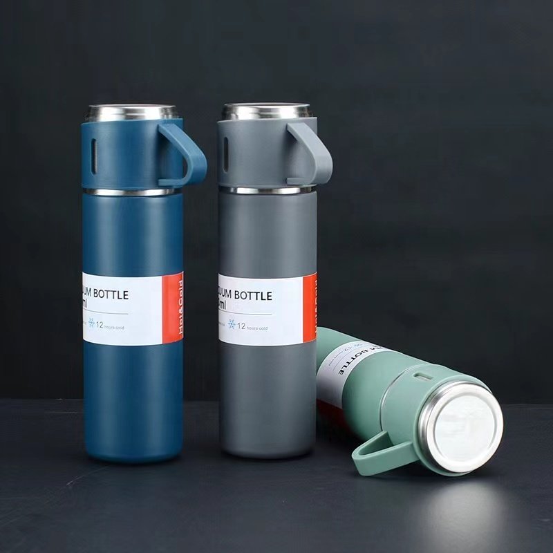 Food Vacuum Flask Travel Thermal Water Bottle Tumbler Cup Mug Gift Set 304 Insulated Stainless Steel Modern Hot Water Business