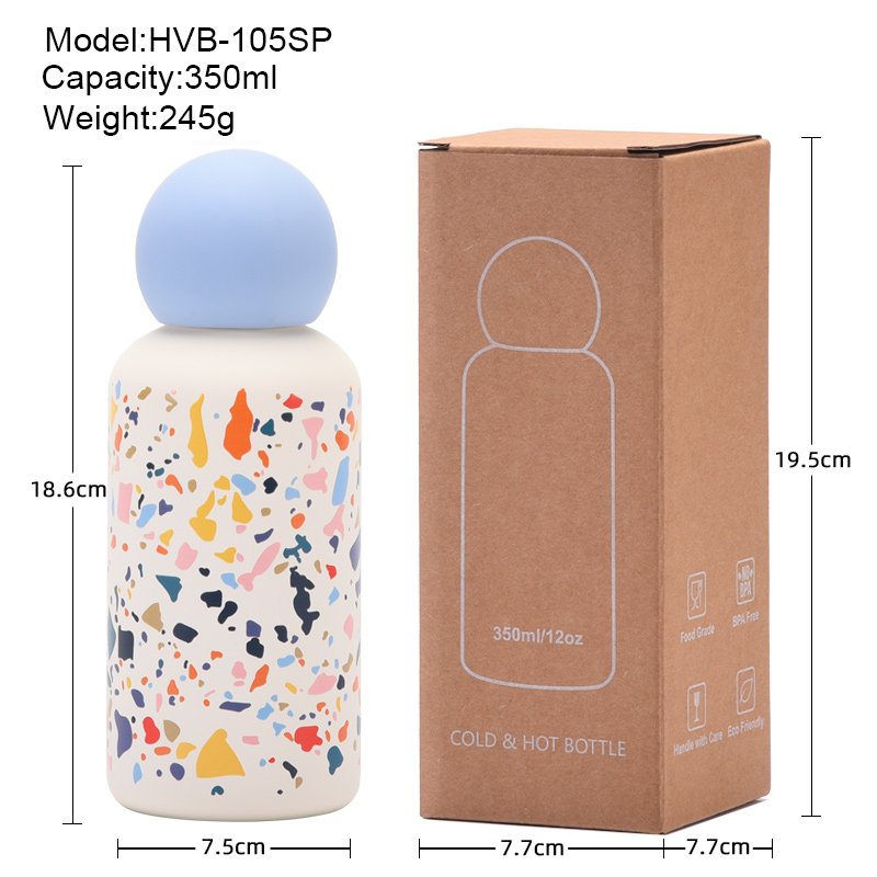 2024 new 316 stainless steel insulated Bottle 350 ml creative pattern printed cute children's outdoor sports water Bottle