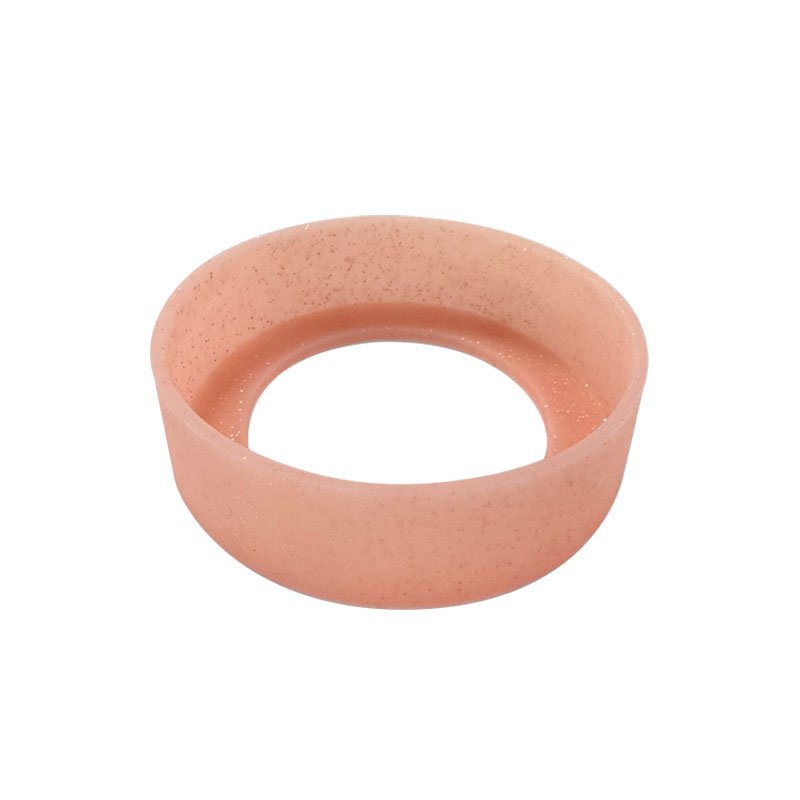 Short Silicone Bumper Protective Glitter Silicone Boot BPA Free Silicone Bottoms For Tumbler Water Bottle Sleeve Accessories