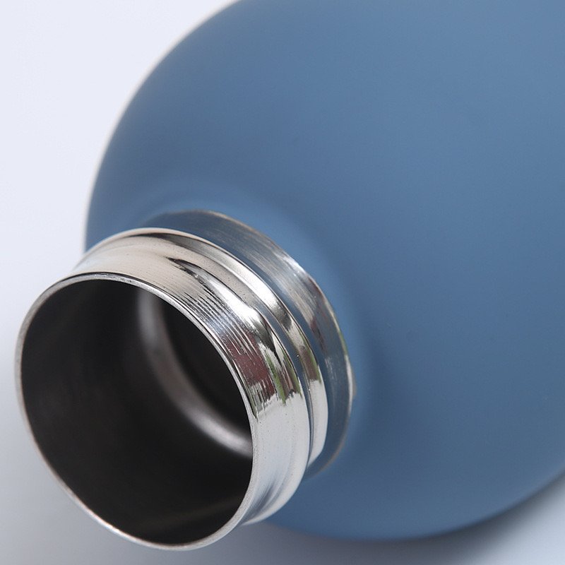 BPA Free Rubber Paint 500ml Double Wall Small Mouth Stainless Steel Sport Flask Water Bottle Insulated Vacuum Tumbler