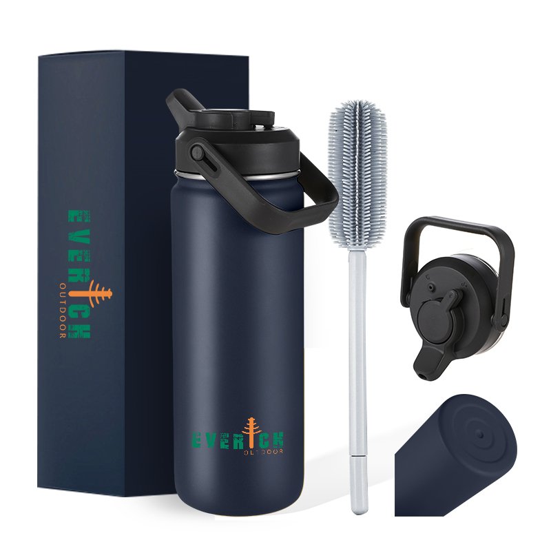 long hot insulated water bottle metal stainless steel with Straw Lid Infuser