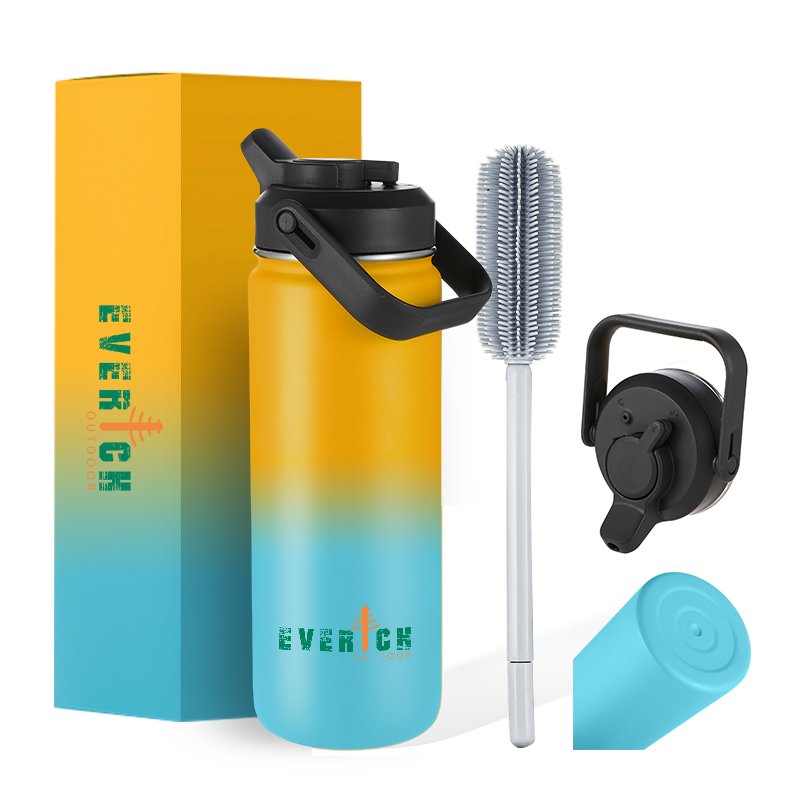 long hot insulated water bottle metal stainless steel with Straw Lid Infuser