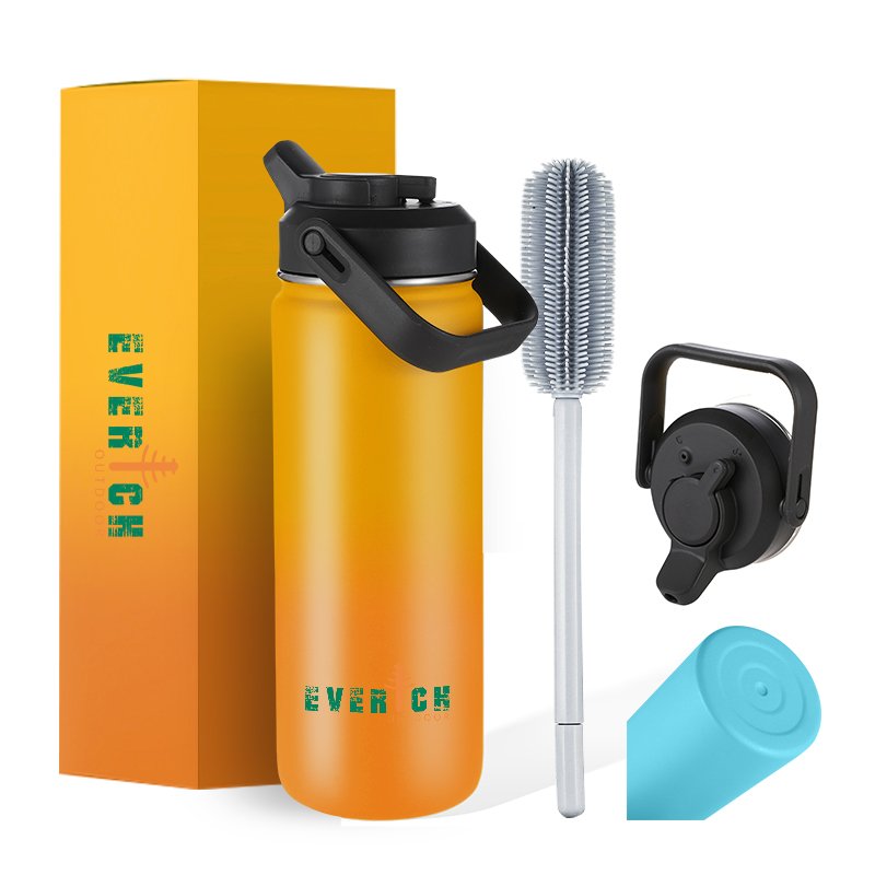 long hot insulated water bottle metal stainless steel with Straw Lid Infuser