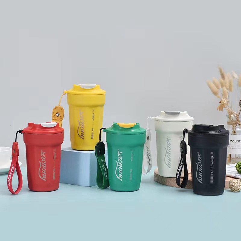 Travel Cute Luxury Insulated Tumbler Coffee Mug Cups Cartoon Mugs Stainless Steel Resin Coffee Tankard Double Wall Cola Mug