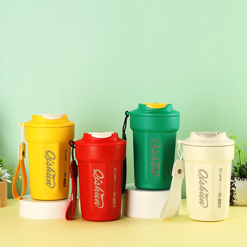Travel Cute Luxury Insulated Tumbler Coffee Mug Cups Cartoon Mugs Stainless Steel Resin Coffee Tankard Double Wall Cola Mug