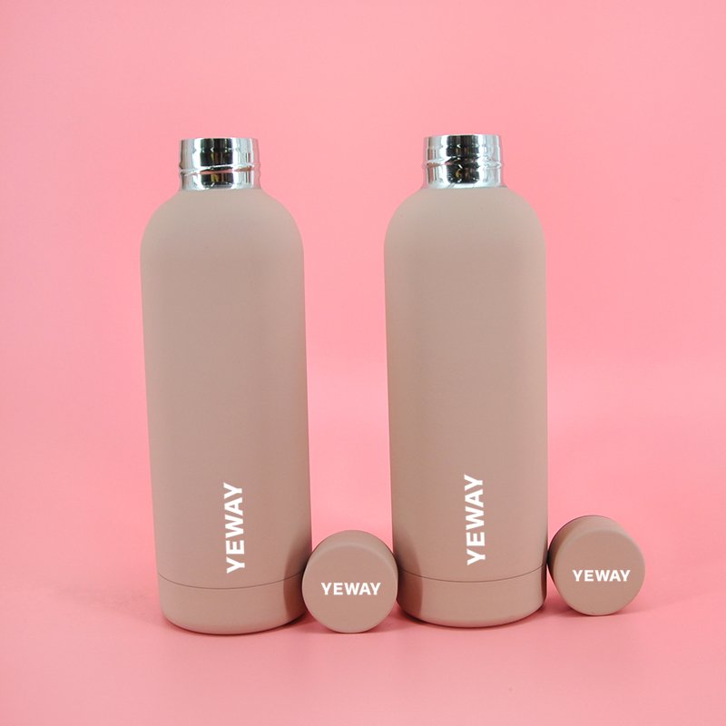 Yeway bouteille d eau The Most Popular 500ml 750ml Double Wall Small Mouth Flasks Stainless Steel Vacuum Insulated Water Bottle