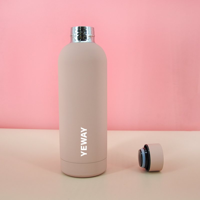 Yeway bouteille d eau The Most Popular 500ml 750ml Double Wall Small Mouth Flasks Stainless Steel Vacuum Insulated Water Bottle