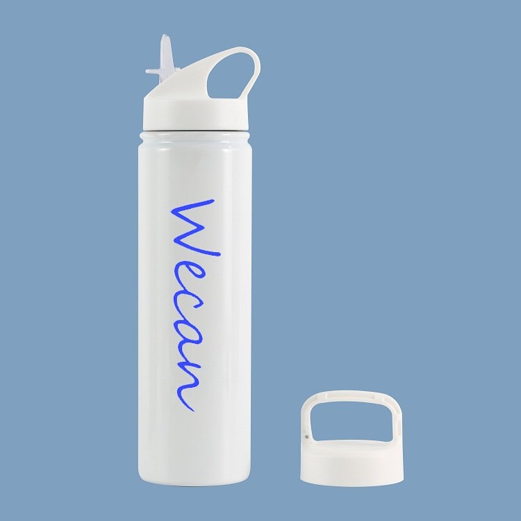 UK TV Show lovely double wall stainless steel insulated vacuum lovely island water bottle with straw lid