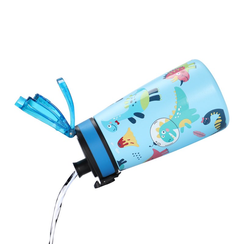 custom 350ml food grade material Portable insulated vacuum bottle Double wall Stainless steel kids water bottle with Straw lid