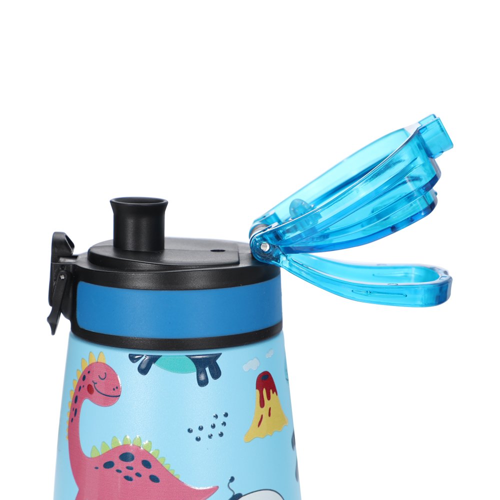 custom 350ml food grade material Portable insulated vacuum bottle Double wall Stainless steel kids water bottle with Straw lid