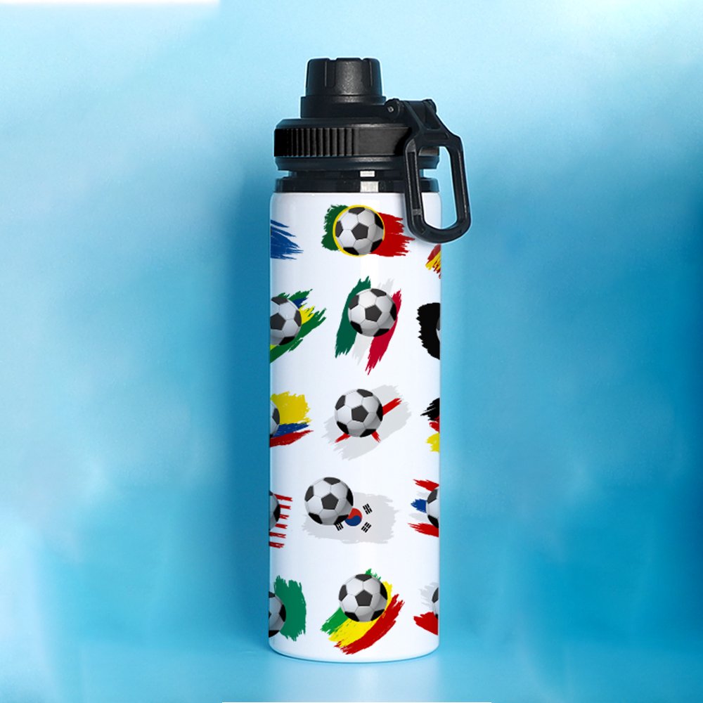 Wholesale color changing custom logo printing metal aluminum bike sublimation sports water bottle