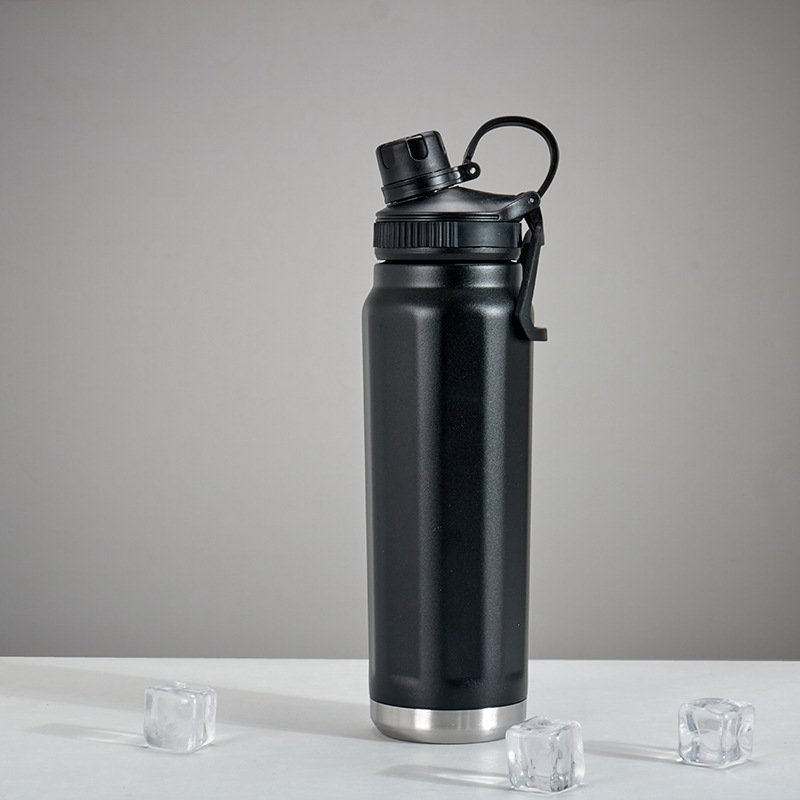 Stainless Steel Water Bottle Double Wall Insulated Water Flask 30oz Outdoor Flask Gym Sport Bottle Water