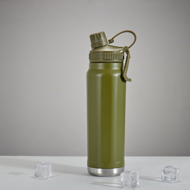 Stainless Steel Water Bottle Double Wall Insulated Water Flask 30oz Outdoor Flask Gym Sport Bottle Water
