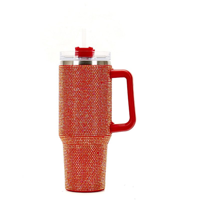 40oz Handle Thermos Cup Large Capacity Double-Wall Vacuum Simple Portable Car Cup American Style Design for Party Use