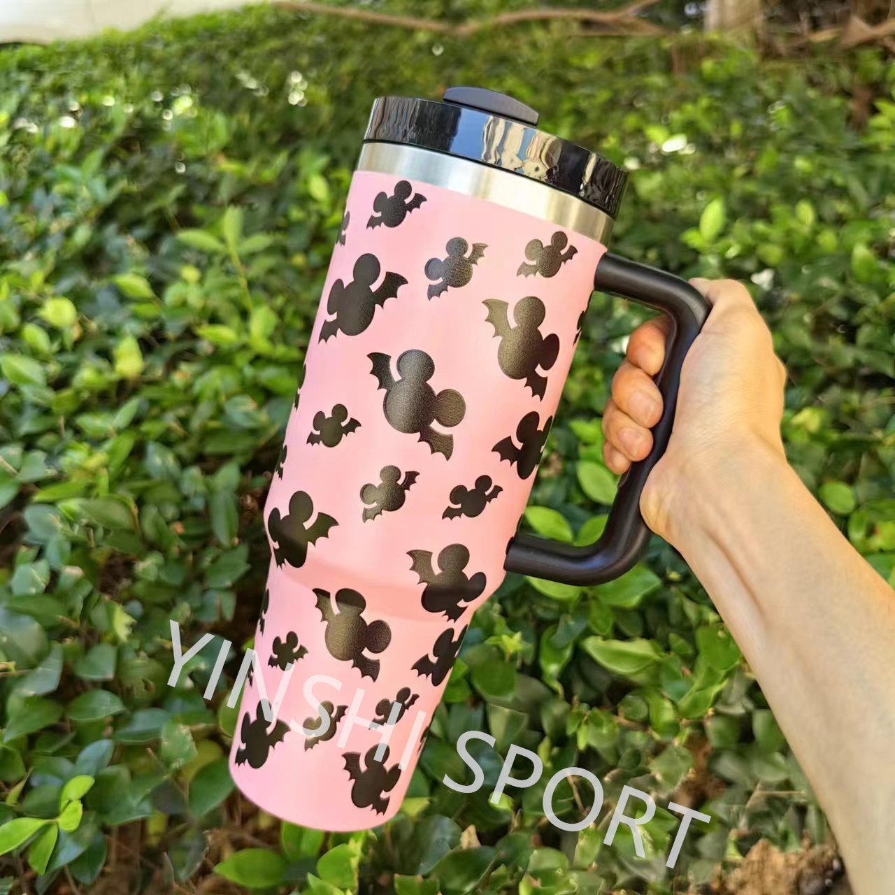Hot sell Coffee mug water bottle halloween 40oz pumpkin ghost pattern coffee travel stainless steel mug tumbler