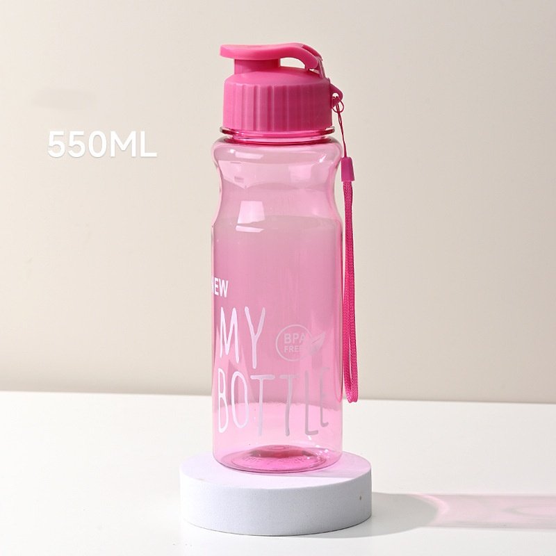 2024 New Arrival lovely Portable flip cold water plastic Candy bottles for outdoor sports water for students' daily use