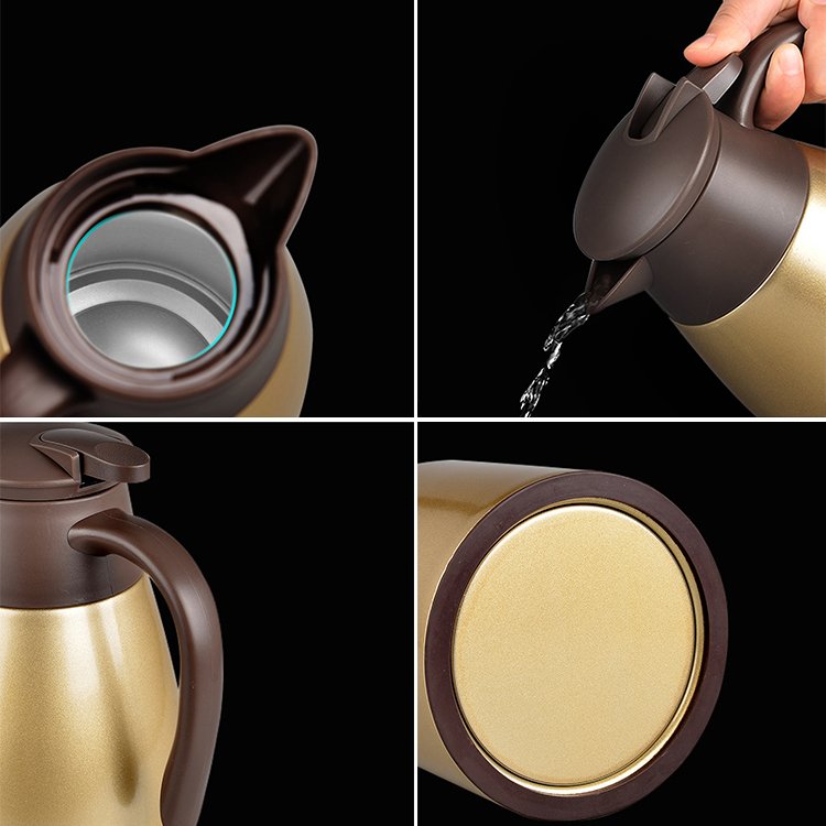 Customize Coffee Pot Tea Kettle Stainless Steel Double Wall Insulated Water Bottle Hot Water Flask Vacuum Flask