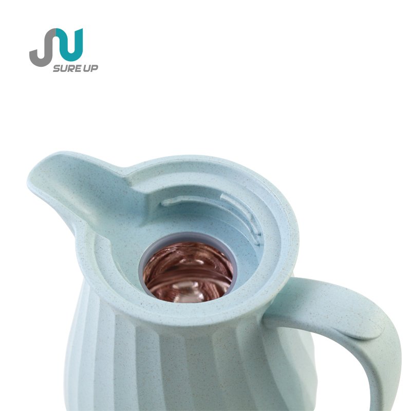 Popular 1L Coffee Tea Pot PP Outer Material Water Kettles Dispenser Glass Liner Coffee Jug Thermos & Vacuum Flask For Gift Items