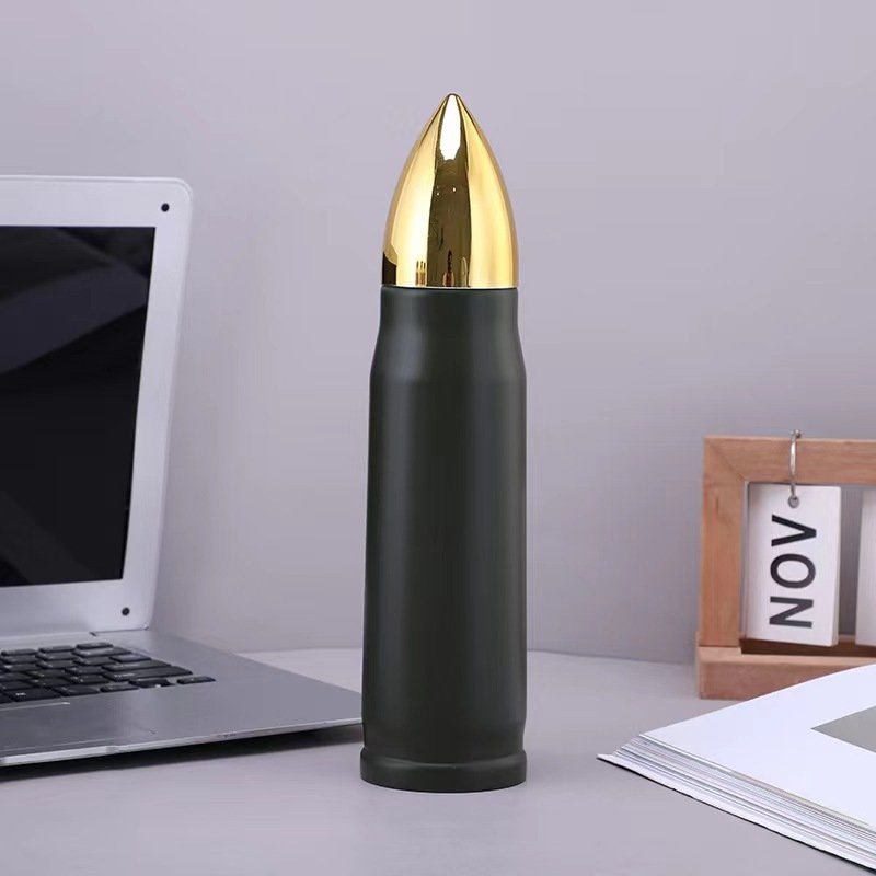 Bullet Shaped Vacuum Flask Thermos Bottle,Vacuum Cup Bullet Shaped Vacuum Stainless Steel Flask_thermo