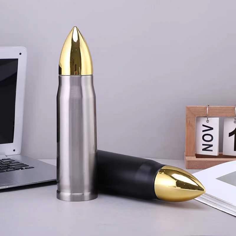 Bullet Shaped Vacuum Flask Thermos Bottle,Vacuum Cup Bullet Shaped Vacuum Stainless Steel Flask_thermo