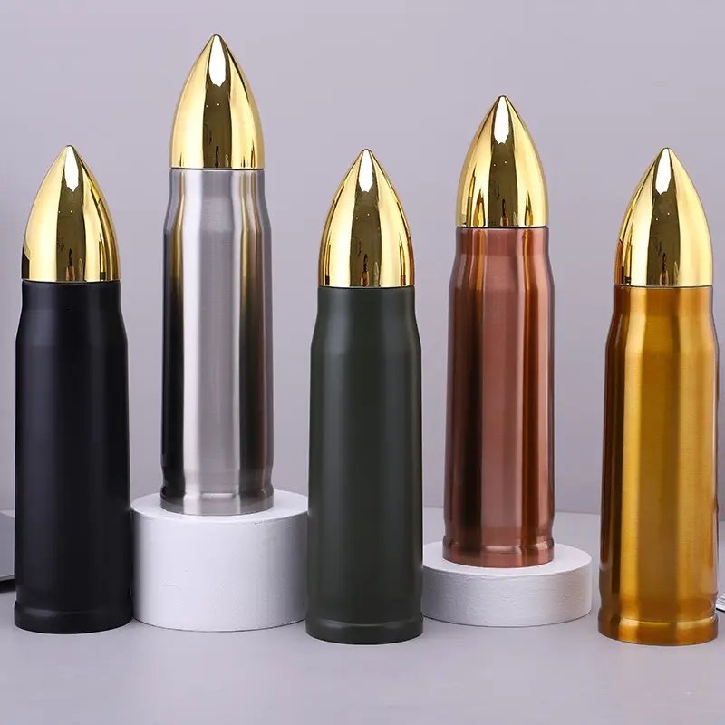 Bullet Shaped Vacuum Flask Thermos Bottle,Vacuum Cup Bullet Shaped Vacuum Stainless Steel Flask_thermo