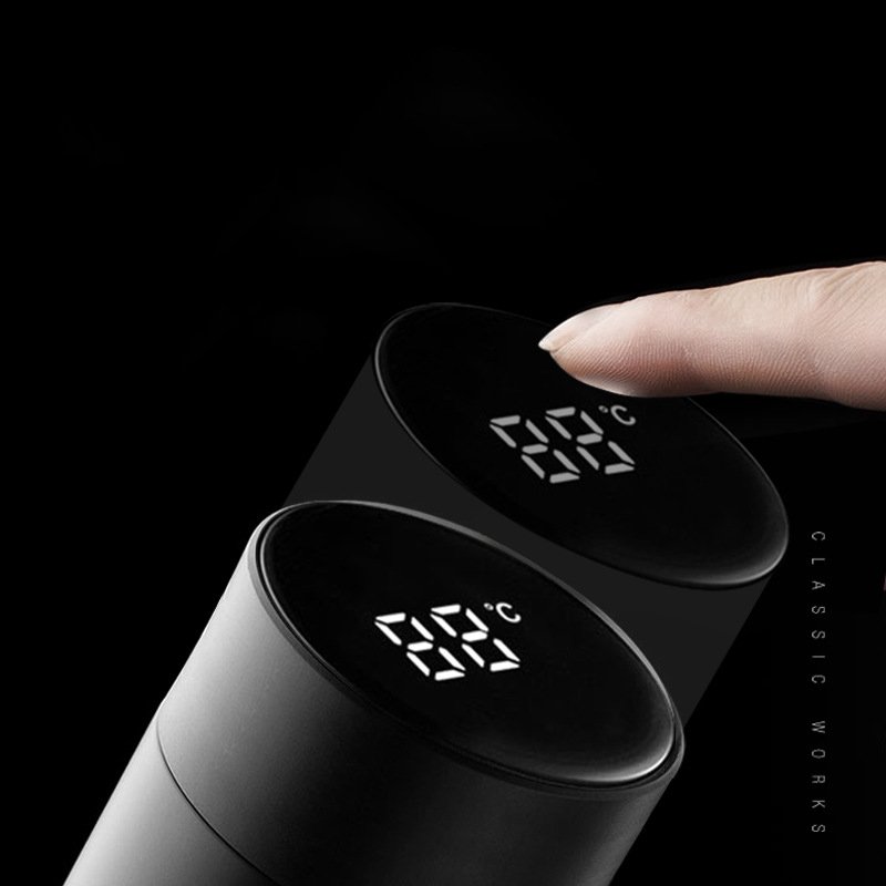 Smart LED Temperature Display Water Bottle Sublimation Stainless Steel Intelligent Vacuum Flask