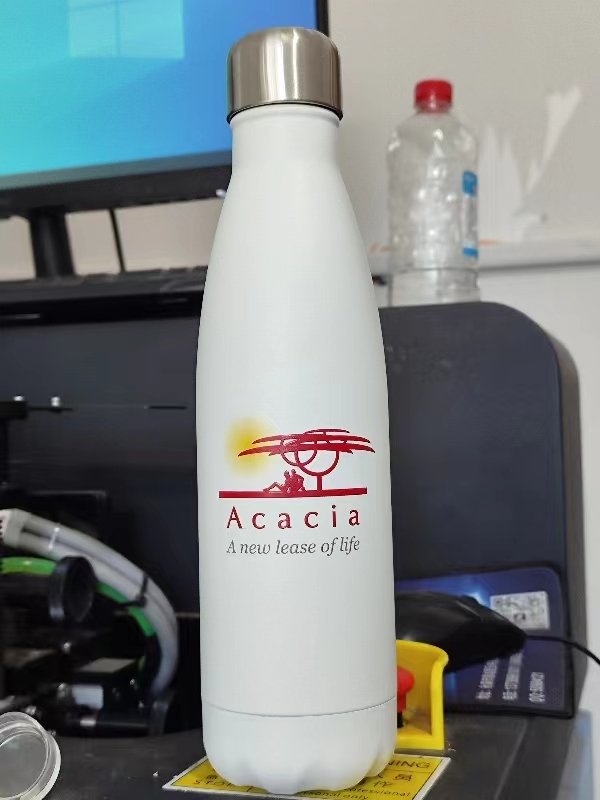 Custom logo 500ml double wall insulated stainless steel vacuum flasks thermos water bottles with lid