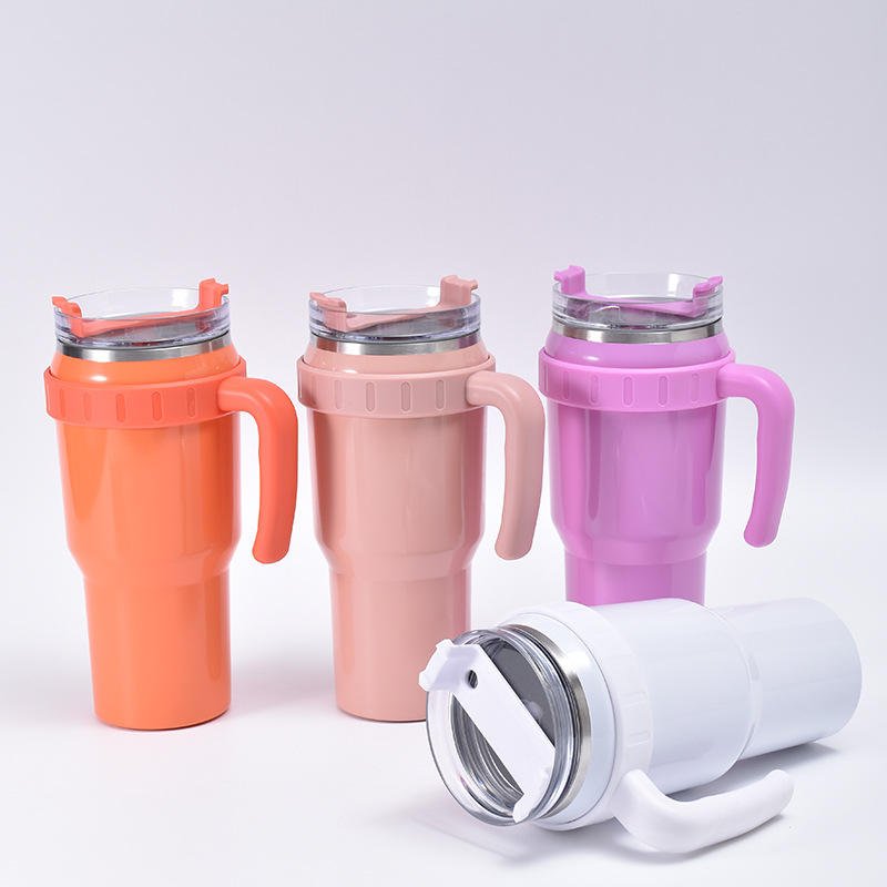 Customized Color Logo 40Oz Double Wall Stainless Steel Tumbler Coffee Mug With Lid Custom Logo Travel Tumbler With Bluetooth