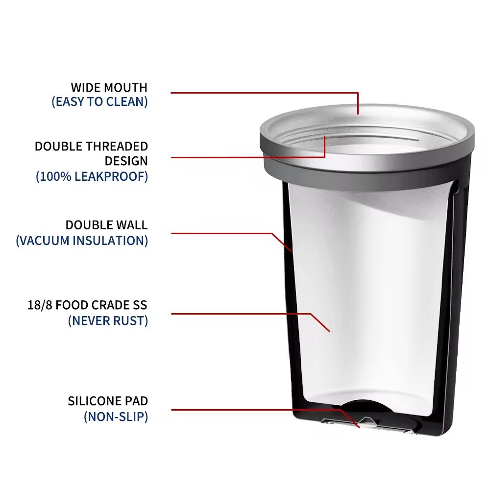 380ml coffee mug Portable Thermos Mug Insulated Water Bottle Travel Vacuum Flask Insulated Cups