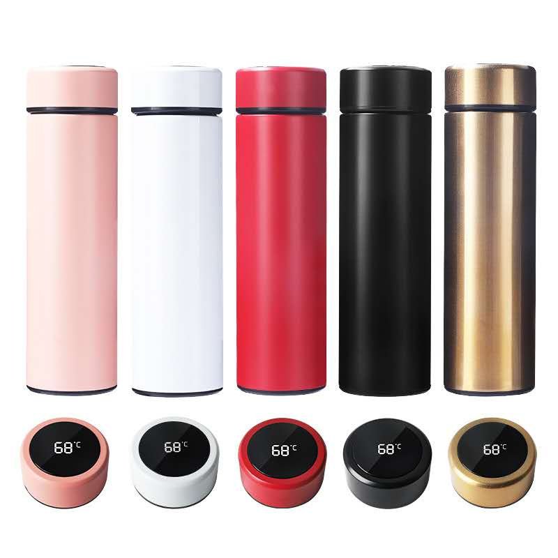 500ml Double Wall Smart Water Bottle Sustainable Vacuum Flasks & Thermoses Insulated Water bottle