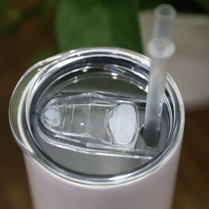 78USD/25PCS From USA 20oz flat edge skinny tumblers vacuum cups stainless steel mug 20oz sublimation blank straight tumbler cup