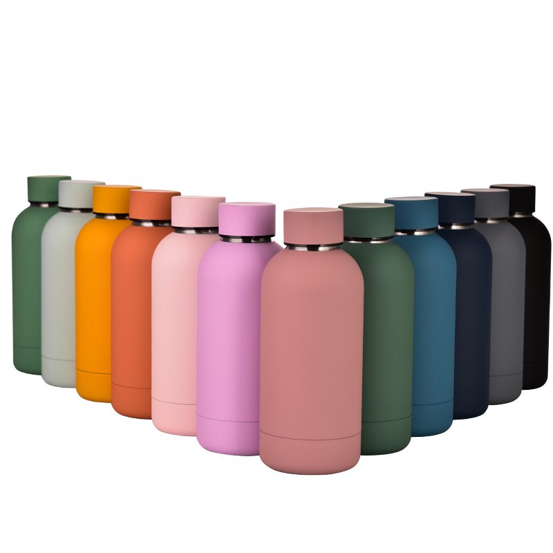 New 500ML stainless steel double-layer customized outdoor large capacity vacuum sports kettle