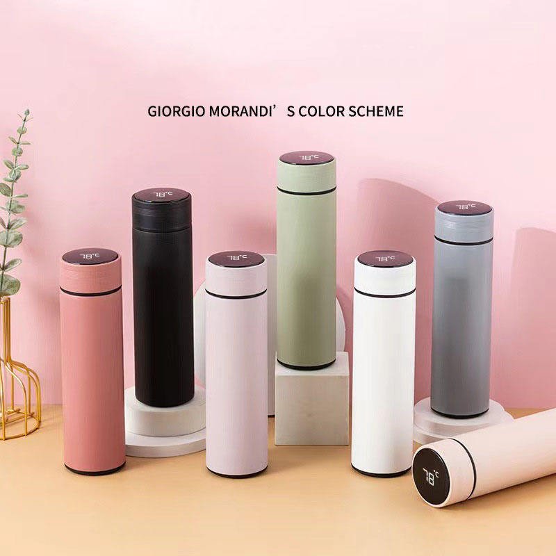 Double Vacuum Hot Smart Water Bottles Insulation 500Ml Tumbler Stainless Steel Water Bottle With Custom Logo Unique Water Bottle