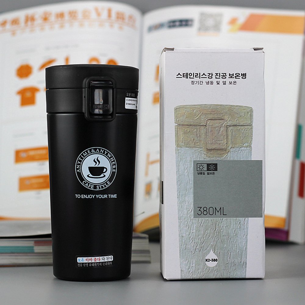 Wholesale Stainless Steel 304 Water Bottle Cafe Mug Double Wall Tumbler Bounce Cup Vacuum Travel Coffee Cup Coffee Thermos