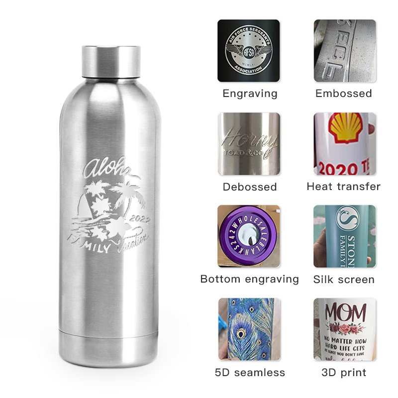 New arrived soft vacuum flask travel tumbler 350ml stainless steel double wall sport water bottle with customized logo