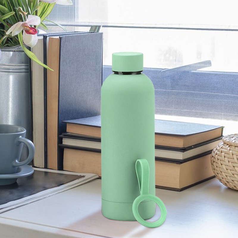 New arrived soft vacuum flask travel tumbler 350ml stainless steel double wall sport water bottle with customized logo
