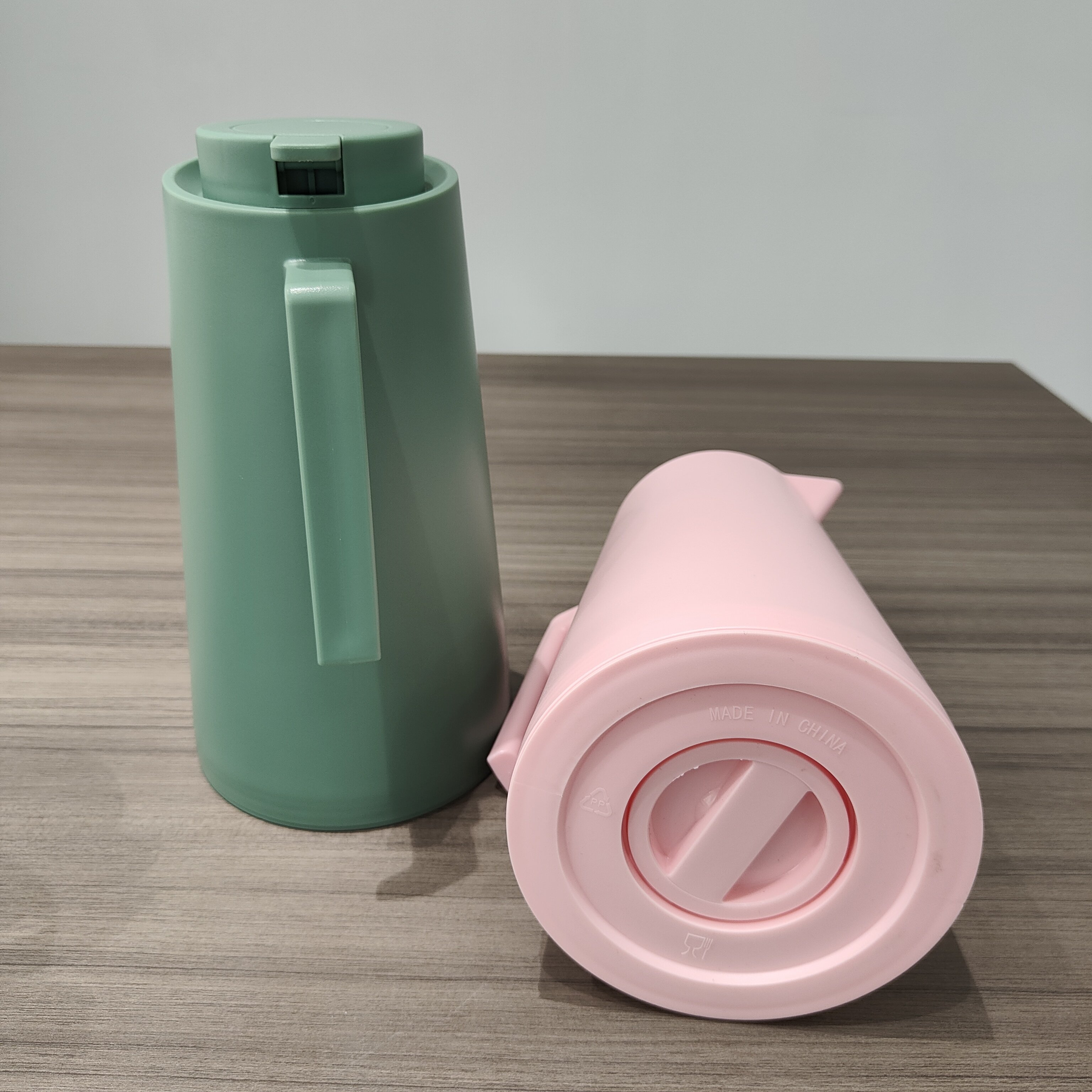 Nordic Style Asbestos Free Glass Liner Insulated Coffee Thermos Pot Double Wall Vacuum Teapot Thermos Flask