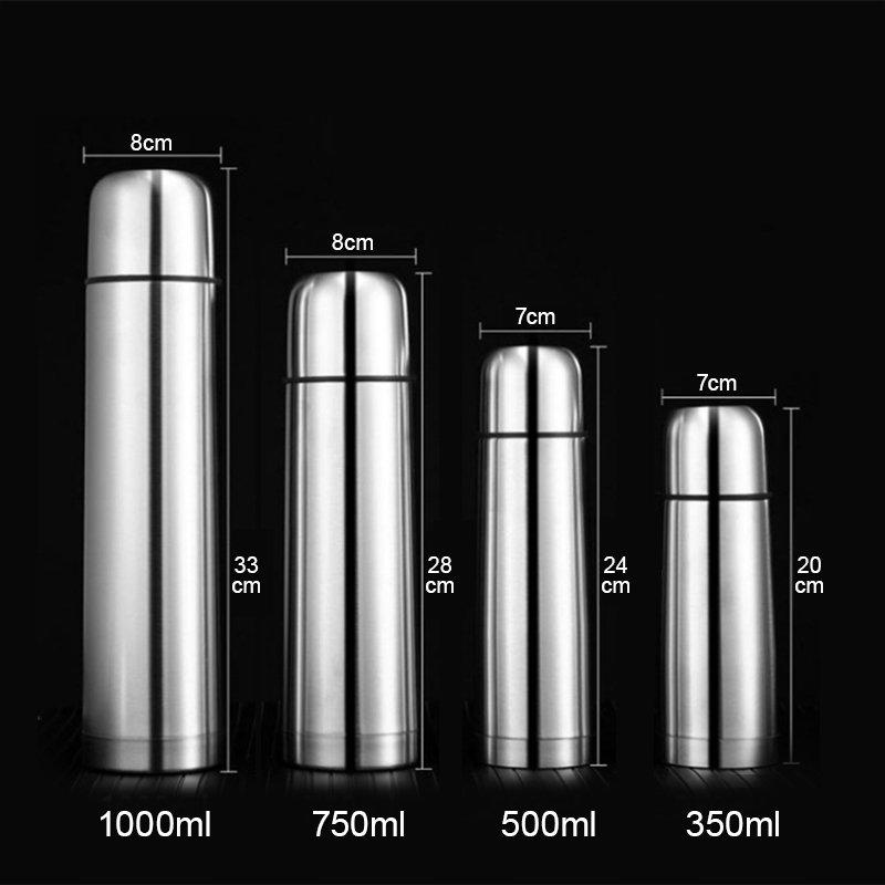 Everich Classic Bullet Shape Stainless Steel Water Bottle Vacuum Insulated Thermos Flasks for customizes batch