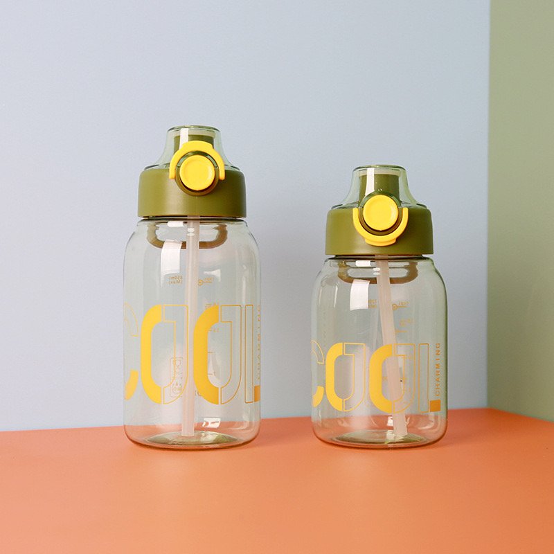 Children'S Water Bottle Sling 720Ml Plastic Water Bottle With Double Bullet Cover
