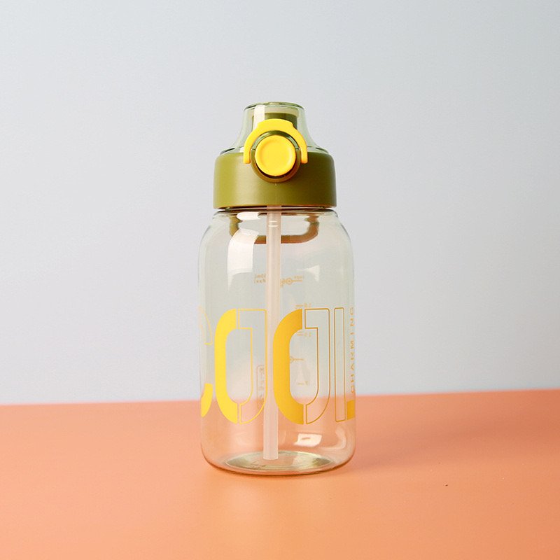 Children'S Water Bottle Sling 720Ml Plastic Water Bottle With Double Bullet Cover
