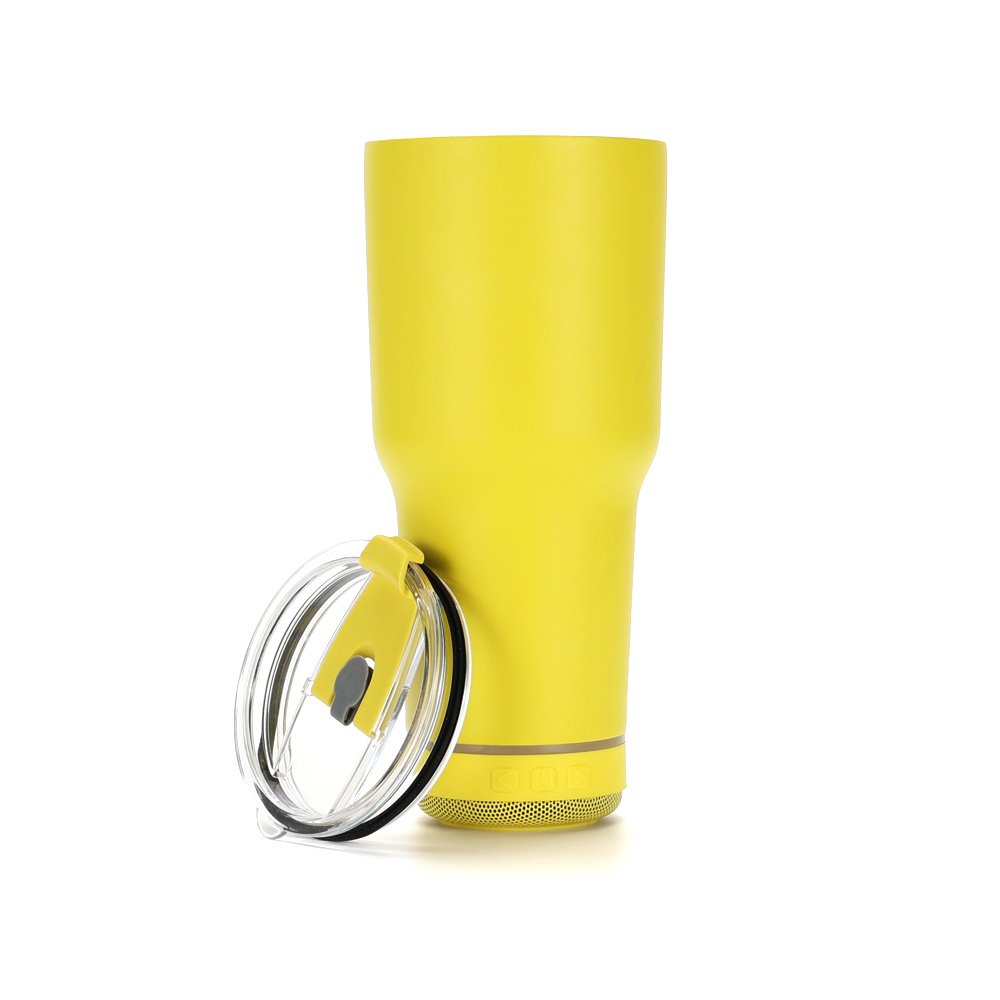 Wholesale Outdoor Travel Long-term Insulation Bluetooth Speaker Stainless Steel Music Mug