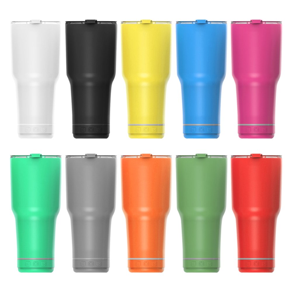 Wholesale Outdoor Travel Long-term Insulation Bluetooth Speaker Stainless Steel Music Mug