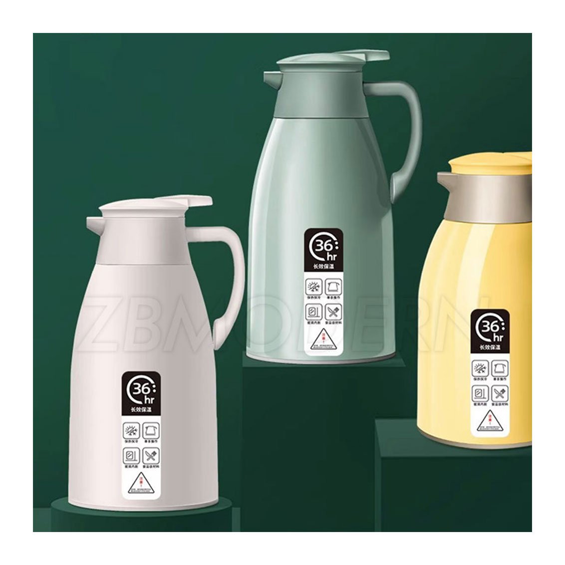 Manufacturer Middle Hot Cold Thermal Thermos Vacuum Flask with Glass Liner