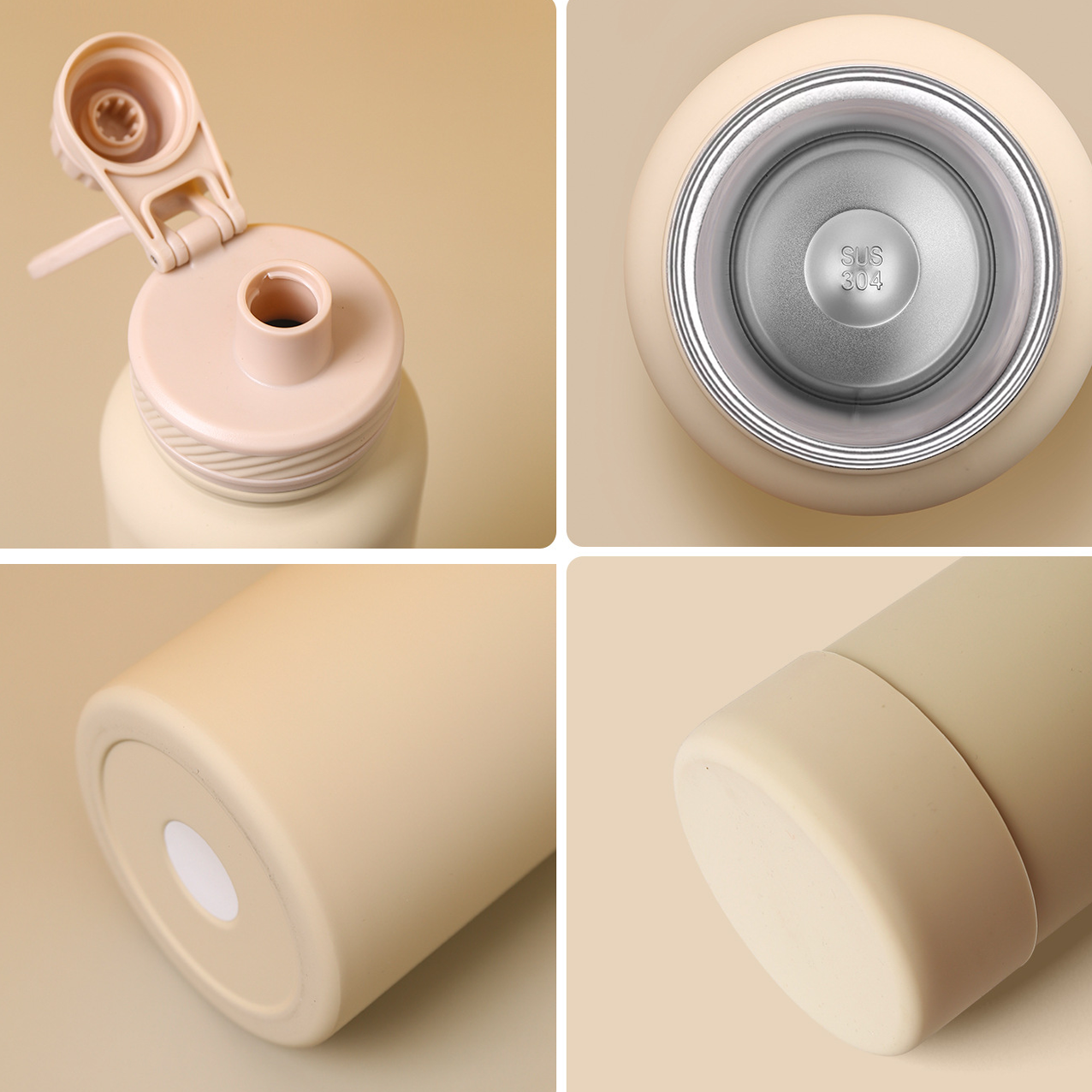 Hot Selling 650ml 800ml 1150ml Fashion Portable Outdoor Sport Thermos Vacuum Flask Stainless Steel Matte Frosted Water Bottle