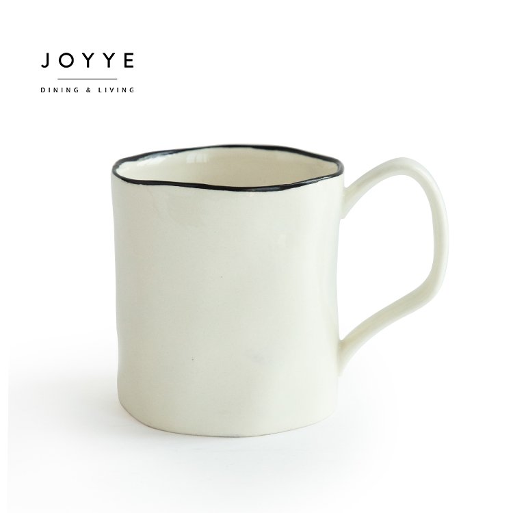 Joyye 200ml / 7oz ceramic cup plain white tea mug no handle porcelain cups